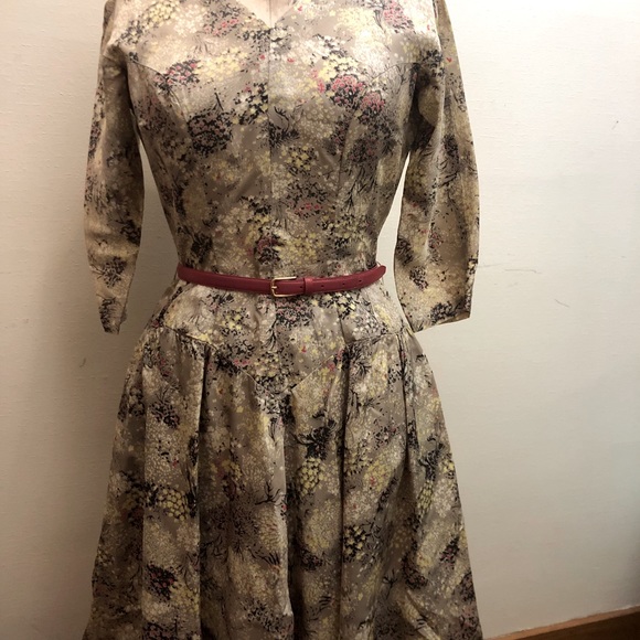 Vintage 60s Nature Inspired Dress - Picture 1 of 8